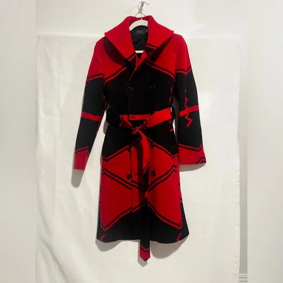 Polo Ralph Lauren Red and Black Coat - Picture 3 of 10